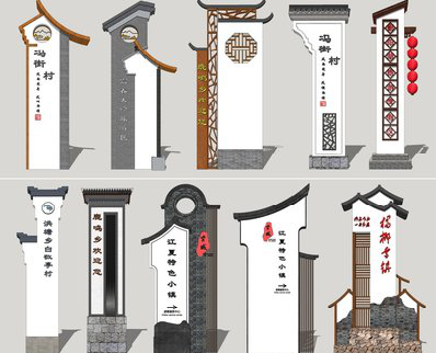 颍上美丽乡村标识标牌有哪些分类？